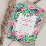 Spring Watercolor Floral 60th Birthday Party Einladung<br><div class="desc">Feiern Sie stilvoll mit unseren hellen und kühnen 60. Geburtstagsparty Einladungen. Mit unseren atemberaubenden Aquarellblumen-Einladungen im Frühling Sommerfarben werden sechzig. Bestellen Sie jetzt und machen Sie Ihren sechzigsten Geburtstag zu einem unvergesslichen Erlebnis!</div>