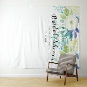Spring Watercolor Floral Brautparty Fotoshop  Wandteppich (Beispiel (Horizontal))