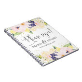 Spring Watercolor Floral Wedbook Notizblock (Rechte Seite)