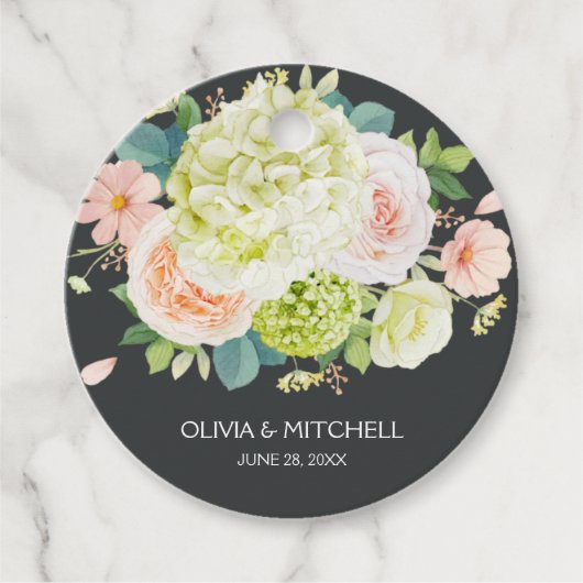 Spring Watercolor Florals Geschenkanhänger (Vorderseite)