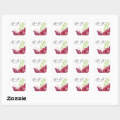 Spring Watercolor Florals Quadratischer Aufkleber (Blatt)