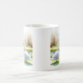 Spring Watercolor Swan Kaffeetasse (Mittel)