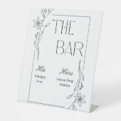 Spring Wedding Bar Sign Sockelschild (Vorderseite)
