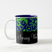 Spring Wedding Black & Blue Tasse - Anpassbar (Links)