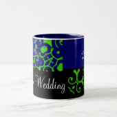 Spring Wedding Black & Blue Tasse - Anpassbar (Mittel)