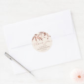 Spring Wedding danke Ihnen Sticker Rose Gold Foil (Umschlag)