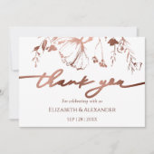 Spring Wedding Dankeschön Wildblume Einladung (Vorderseite)
