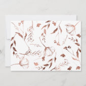 Spring Wedding Dankeschön Wildblume Einladung (Rückseite)