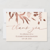 Spring Wedding Dankeschön Wildblume Einladung (Vorderseite)