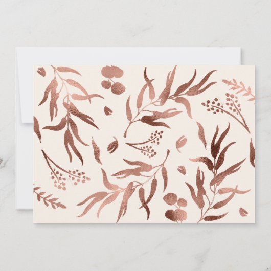 Spring Wedding Dankeschön Wildblume Einladung (Rückseite)