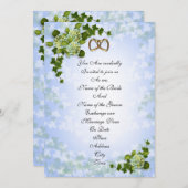 Spring Wedding Einladung Hydrangeas (Vorne/Hinten)