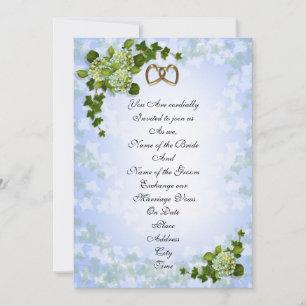 Spring Wedding Einladung Hydrangeas