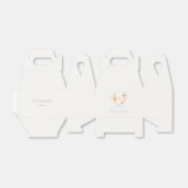 Spring Wedding Floral Crest Monogram Geschenkschachtel (Ungefaltet)