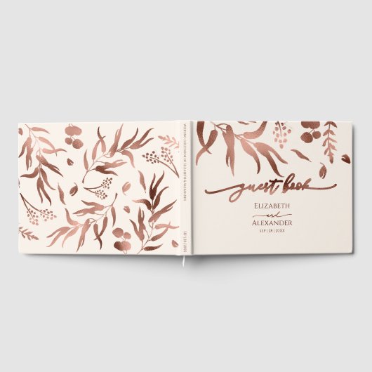 Spring Wedding Guest Book Wildblume Gästebuch (Voll)