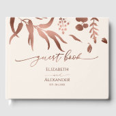 Spring Wedding Guest Book Wildblume Gästebuch (Vorderseite)