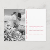 Spring Wedding Knotted Liebe Trees Save the Date Ankündigungspostkarte (Rückseite)