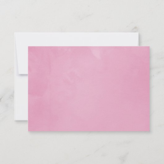 Spring Wedding Watercolor Peonies Empfang Einladung (Rückseite)