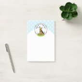 Spring Welsh Terrier Dog mit Blume - Niedlich Post-it Klebezettel (Büro)
