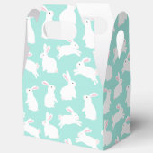 Spring White Bunnies Muster Geschenkschachtel (Offen)