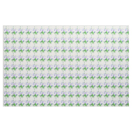 Spring White Crocus Stoff (Yard (91,4 cm))