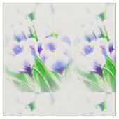 Spring White Crocus Stoff (Nahaufnahme)