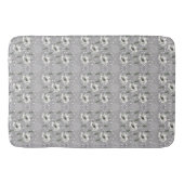 Spring White Rose Bath Mat Badematte (Vorderseite)