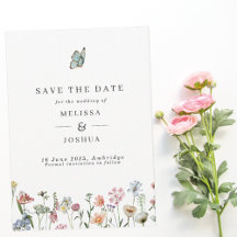 Spring Wild Blume & Butterfly Wedding Rett The