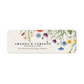 Spring Wild Blume Meadow Wedding Address (Vorne)