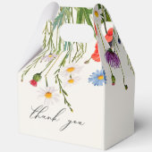Spring Wild Blume Meadow Wedding Geschenkschachtel (Rückseite)