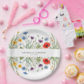 Spring Wild Blume Meadow Wedding Pappteller (Party)