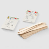 Spring Wild Blume Meadow Wedding Program Fächer (Non-assembled)