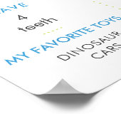 Spring Wild City 1. Jahr Geburtstag Meilenstein Poster (Ecke)