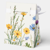 Spring Wild Flower Meadow  Wedding  Geschenkschachtel (Rückseite)