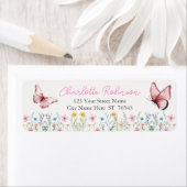 Spring Wildblume Boho Baby Dusche Rücksendeadresse (Insitu)