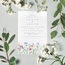 Spring Wildblume Boho Garden Wedding Einladung