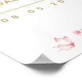 Spring Wildblume Butterfly Brautparty Willkommen Poster (Ecke)