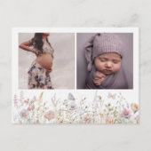 Spring Wildblume Field Baby Dusche Vielen Dank Postkarte (Vorderseite)