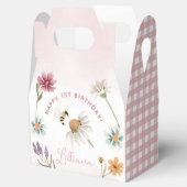 Spring Wildblume Happy Birthday Favor Box Geschenkschachtel (Geöffnet)