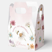 Spring Wildblume Happy Birthday Favor Box Geschenkschachtel (Geöffnet)