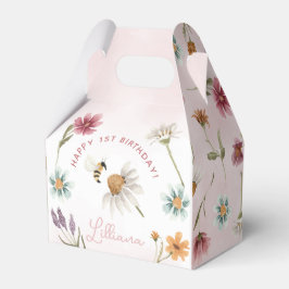Spring Wildblume Happy Birthday Favor Box Geschenkschachtel