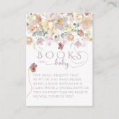 Spring Wildblume Lila Girl Baby Duschbücher Begleitkarte (Vorderseite)