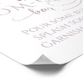 Spring Wildblume Lila Girl Baby Dusche Bar Poster (Ecke)