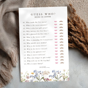 Spring Wildblume Meadow Garden Brautparty Game