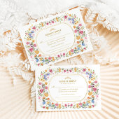 Spring Wildblume Quinceanera Mis Quince Anos UAWG Begleitkarte