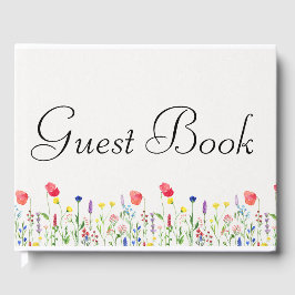 Spring Wildblume Themed Gästebuch