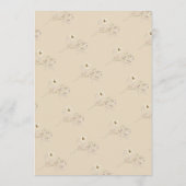 Spring Wildblume Watercolor Custom Hello Baby Einladung (Rückseite)