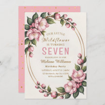 Spring Wildflower Birthday Party