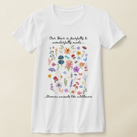 Spring Wildflower Black Hair Appreciation Tee (Ablage )