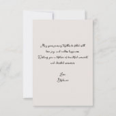 Spring Wildflower Border Wedding Congratulations Karte (Rückseite)