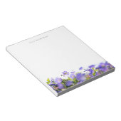 Spring wildflower customizable Notepad Notizblock (angewinkelt)